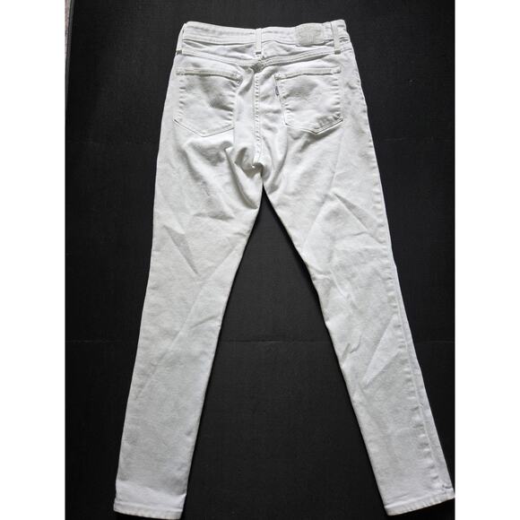Levi's SOFT CLEAN WHITE Women's 721 High-Rise Skinny Jeans, 6 Medium W29 X L30 - Picture 12 of 12